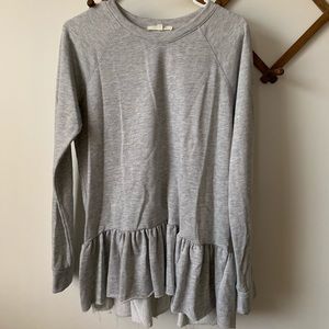 Anthropologie Pure+Good peplum sweater